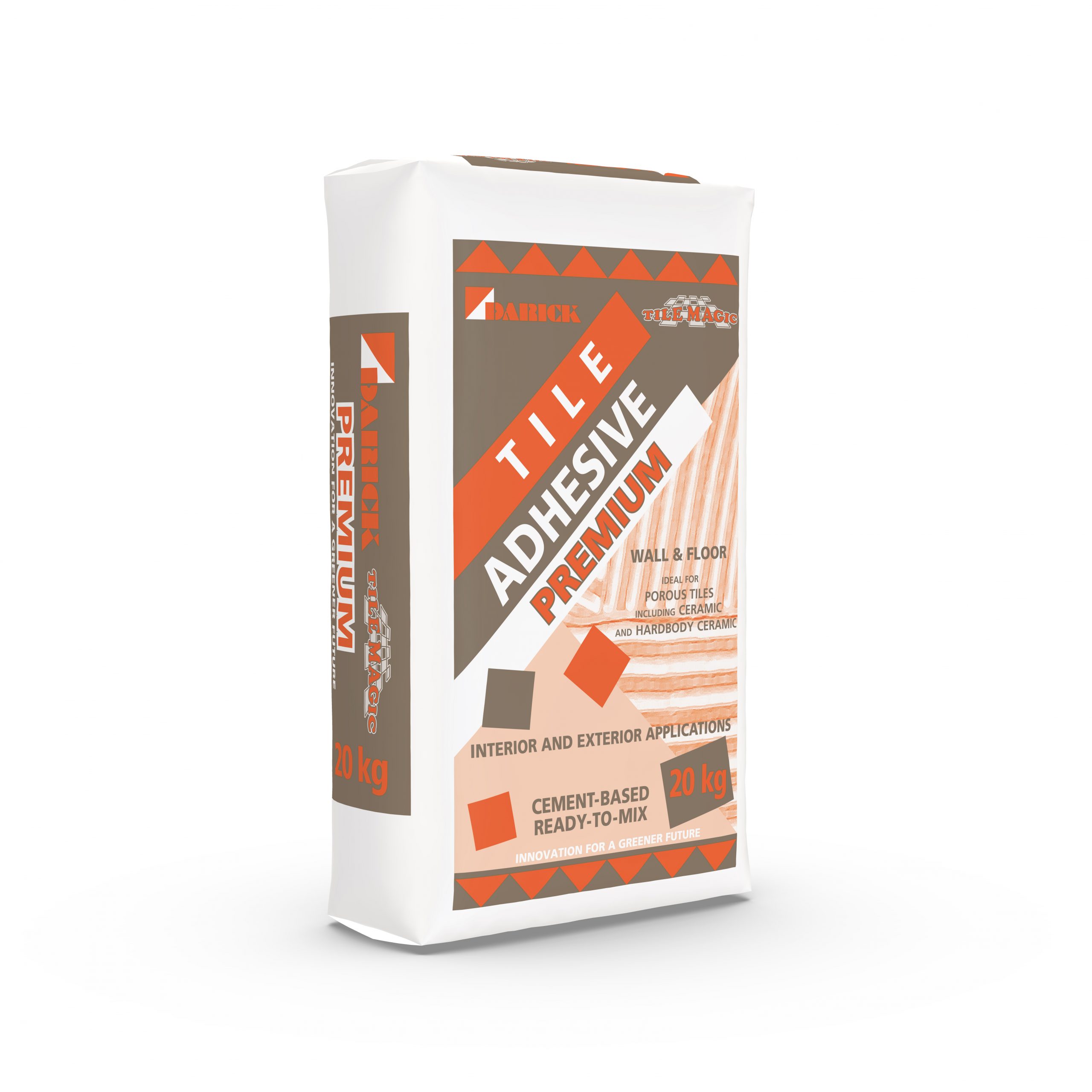 2. 202012480_premium_tile_adhesive_20kg_3D Sideway _ Size Premium Tile Adhesive