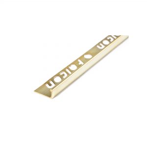Anodised Aluminium Polished Bright Gold Straight Edge
