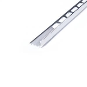 Anodised Aluminium Polished Silver Straight Edge