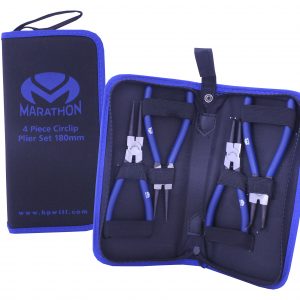 4 Piece Circlip Plier Set 180mm In Zip Up Bag