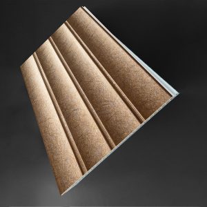 Gold Dust Laminated Ribbed PVC Ceiling