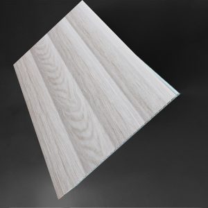 Grey Woodgrain Curve PVC Ceiling